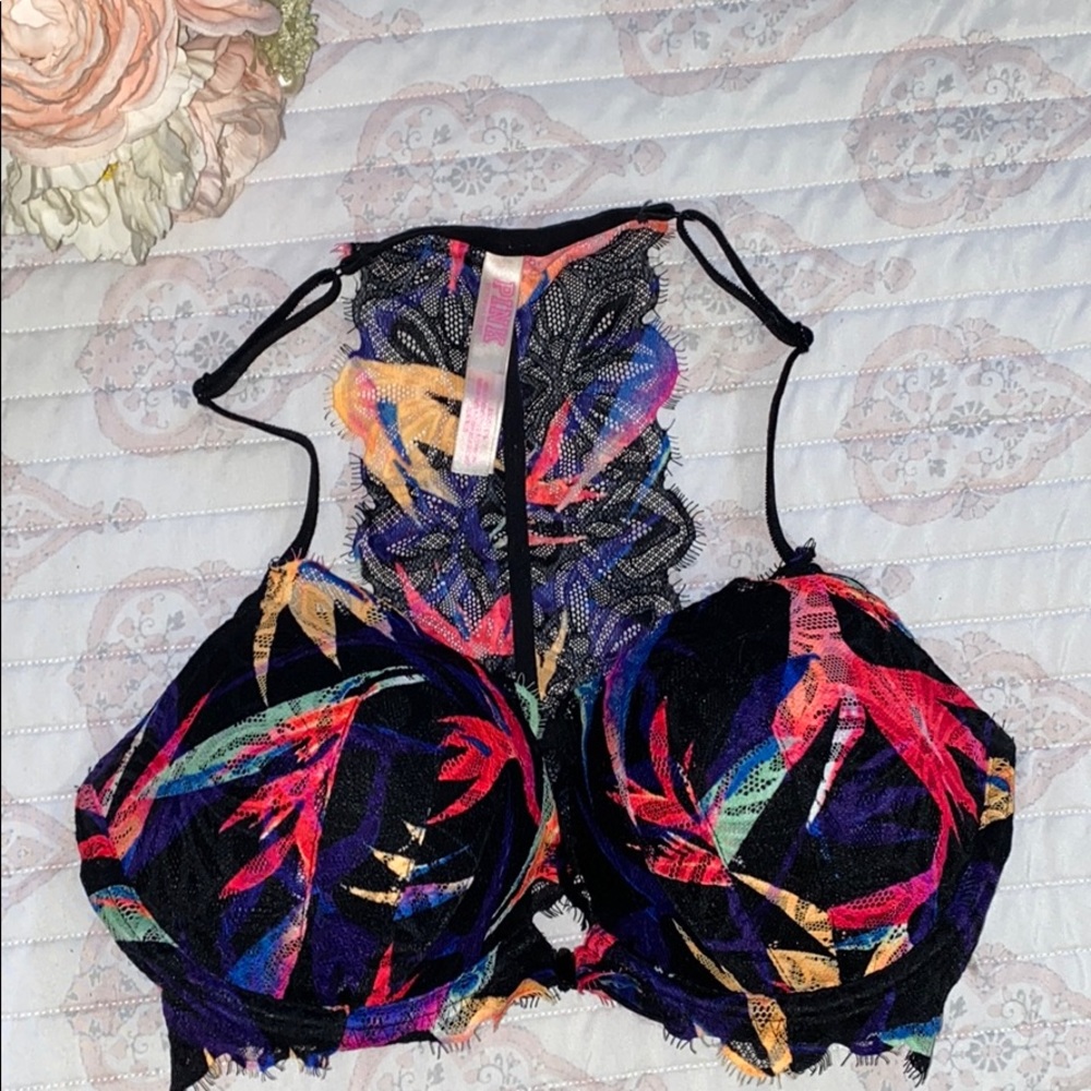 PINK  Date racerback front close bra